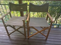 2 x deck chairs
