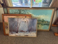 Assorted prints and paintings