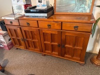 Pine storage cabinet