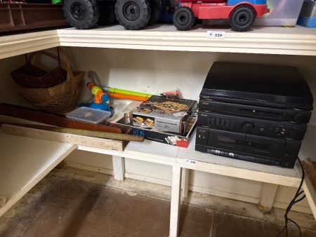 Shelf lot of mixed items