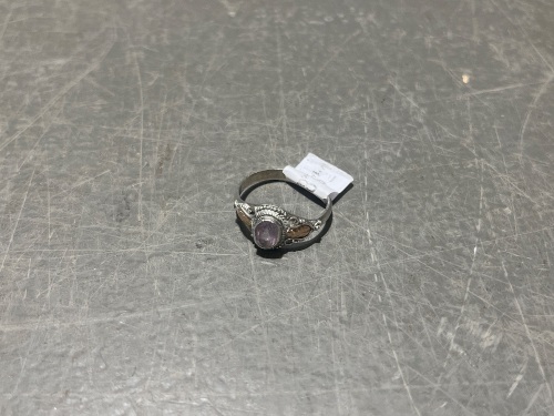 Silver and Gold Amethyst Ring