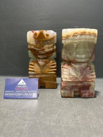 Onyx Stone Bookends