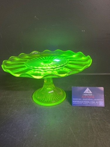 Yellow Uranium Cake Stand