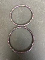 8 Bangles Inc Mexican Silver - Cloisonne etc - 3