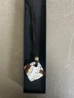Mixed Lot of Necklaces - 2 Murano - 1 Glass - 1 Silver - 2