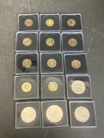 3 x Uncirculated ANZAC and War Coins -Circulated War Coins - Two Up Coins - 2