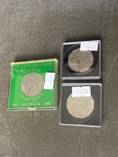 3 x Olympic 50c Uncirculated