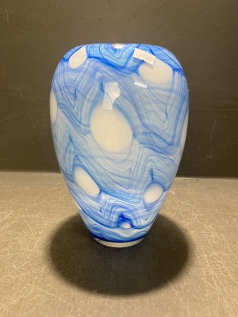 Hand Blown Blue Vase