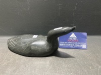 Handmade (Inuit) Stone Loon Bird Figure