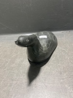 Handmade (Inuit) Stone Loon Bird Figure - 3