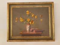 Framed Oil of Still Life by Hilary Jackman 1989