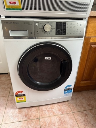 FISHER and PAYKEL 10kg front loading washing machine