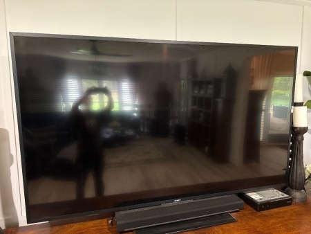 SONY 85in television with swivel stand