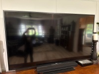 SONY 85in television with swivel stand