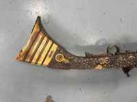 Antique flintlock camel long gun with possible bone/ivory inlays - 2
