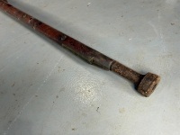 Antique match lock rifle &ndash; possibly Japanese with decorative brass fittings - 3