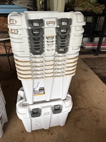 7x EZY STORAGE 35L tubs + 2x 50L tubs
