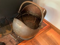 Antique Victorian Copper Coal Scuttle - 3