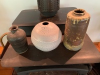 3 Pieces of Glazed Art Pottery - 2