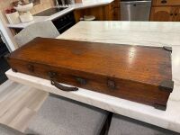 Antique flintlock/miquelet style pistols and matching dagger and sheath in felt lined wooden case - 21