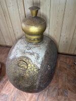 Vintage Tibetan or Indian copper and tin vase - 3