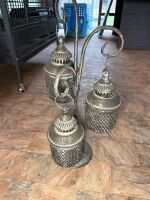 Moroccan style triple hanging lantern - 2