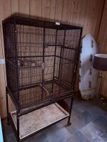 Large powdercoated steel bird cage