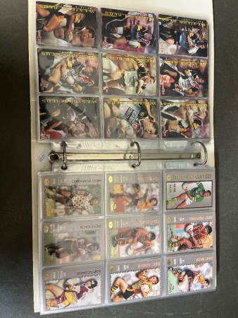 Folder Full of Vintage Football Cards