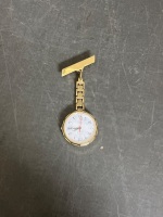 Adina Gold Tone Nursing Watch