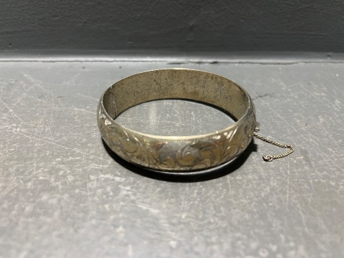Siam 925 Solid Silver Bangle