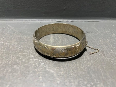 Siam 925 Solid Silver Bangle