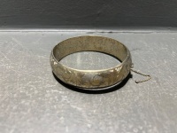 Siam 925 Solid Silver Bangle