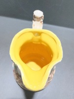 Italian Glazed Pitcher with High Relief Cherub Design Possibly Hand-Painted - 5