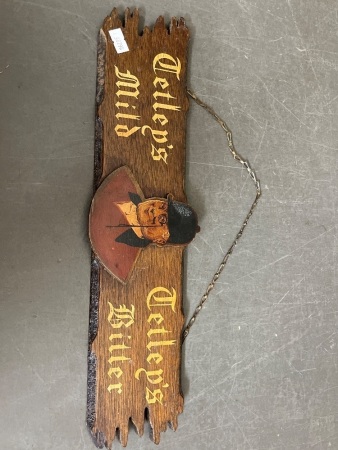 Tetley's Bitter Vintage Advertising Sign