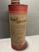 Mobil Oil Vacuum Oil Tin - Rare - 3