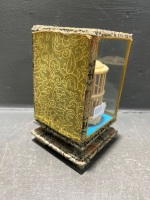 Vintage Chinese Bone Cricket Cage in Display Case - 4