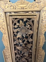 Decorative Thai Wooden Carving Panel - 2
