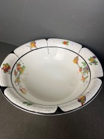 J and G Meakin Sol floral earthenware jug and plate - 2