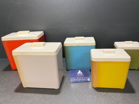 Graduating Plastic Kitchen Cannisters