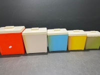 Graduating Plastic Kitchen Cannisters - 2