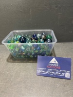 Assortment of Marbles - Inc UV Glow Marbles and Rare - 2