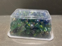 Assortment of Marbles - Inc UV Glow Marbles and Rare - 5