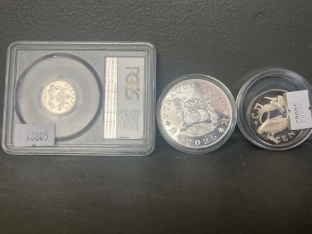 3 x Coin Set - 1 Graded Sixpence