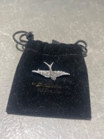 Silver Swallow Brooch - 4