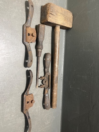 Box Lot of Vintage Woodworking Tools