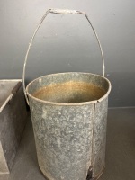 Mixed Lot of Metal Buckets - 5