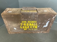 Military Lot of Ammo Boxes and Corrugated Container - Marked - 6