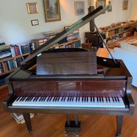 Vintage Danemann Mahogany Grand Piano Supplied by Harrods of London