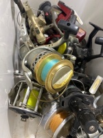 Metal Esky Containing Large Quantity of Fishing Reels - 3