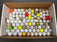 Large Box Lot of Mixed Golf Balls